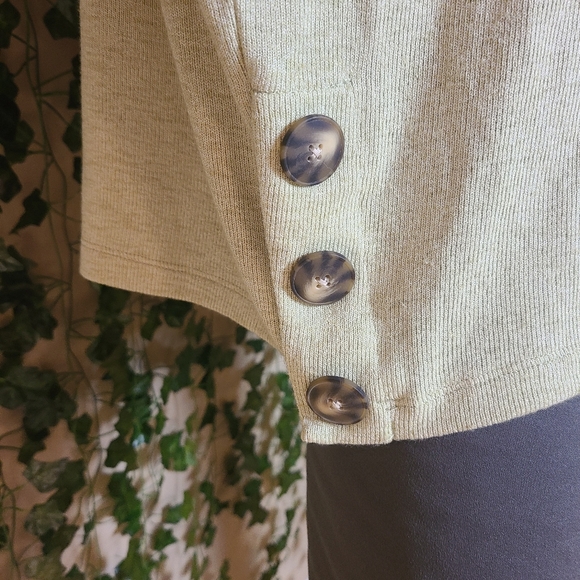 Reitmans Signature Women's XXL Shirt Avocado Green Casual Chic Dolman Sleeves - Picture 9 of 14